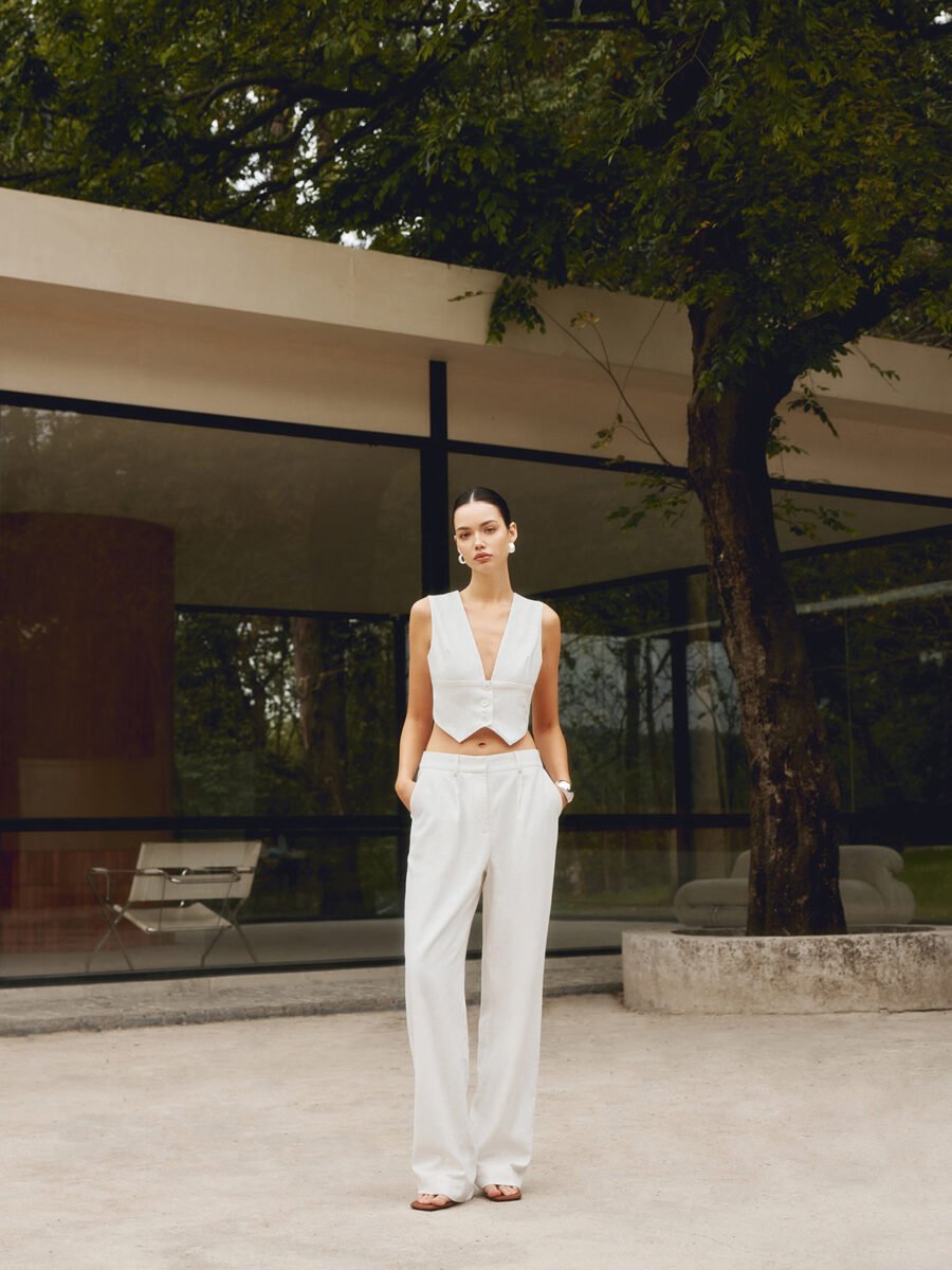Cotton & Linen Straight Leg Pants - Image 6