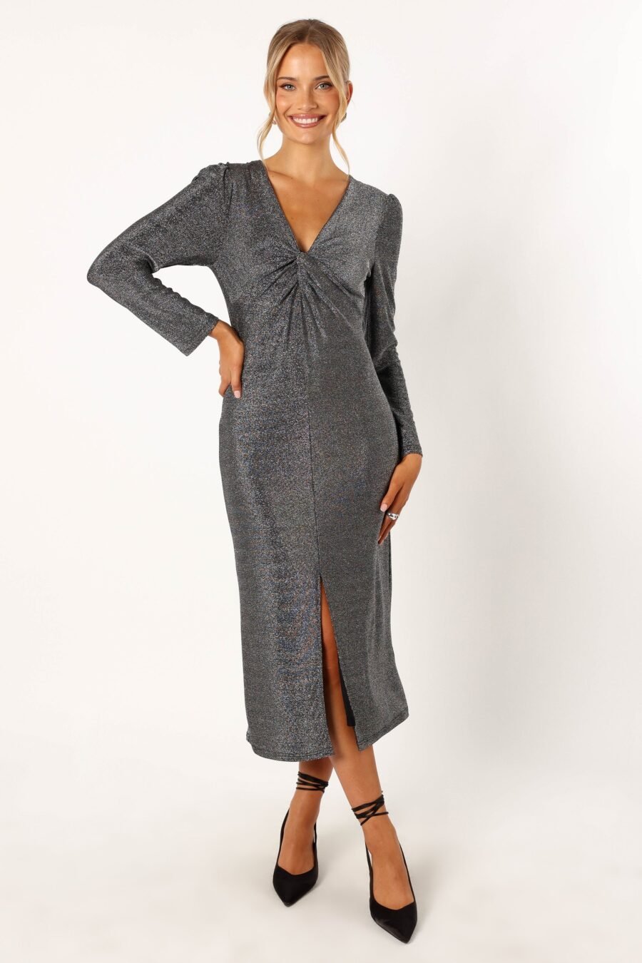 Midi Dress - Silver - Image 3