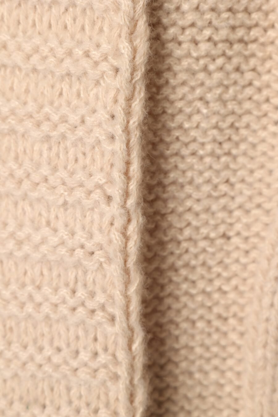 Oaklee Large Knit Back Cardigan - Tan - Image 8