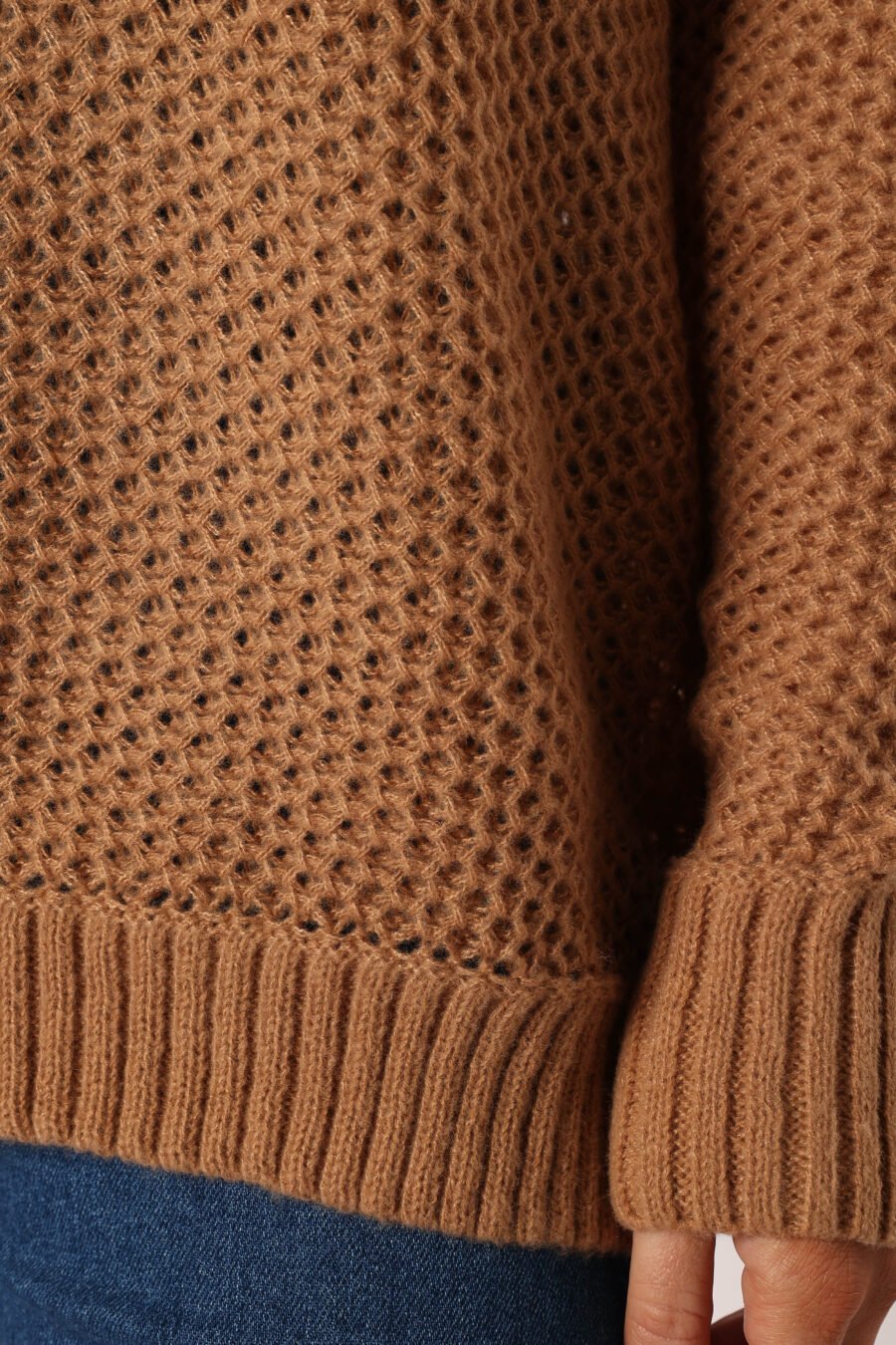 Turtleneck Knit Sweater - Beige - Image 8